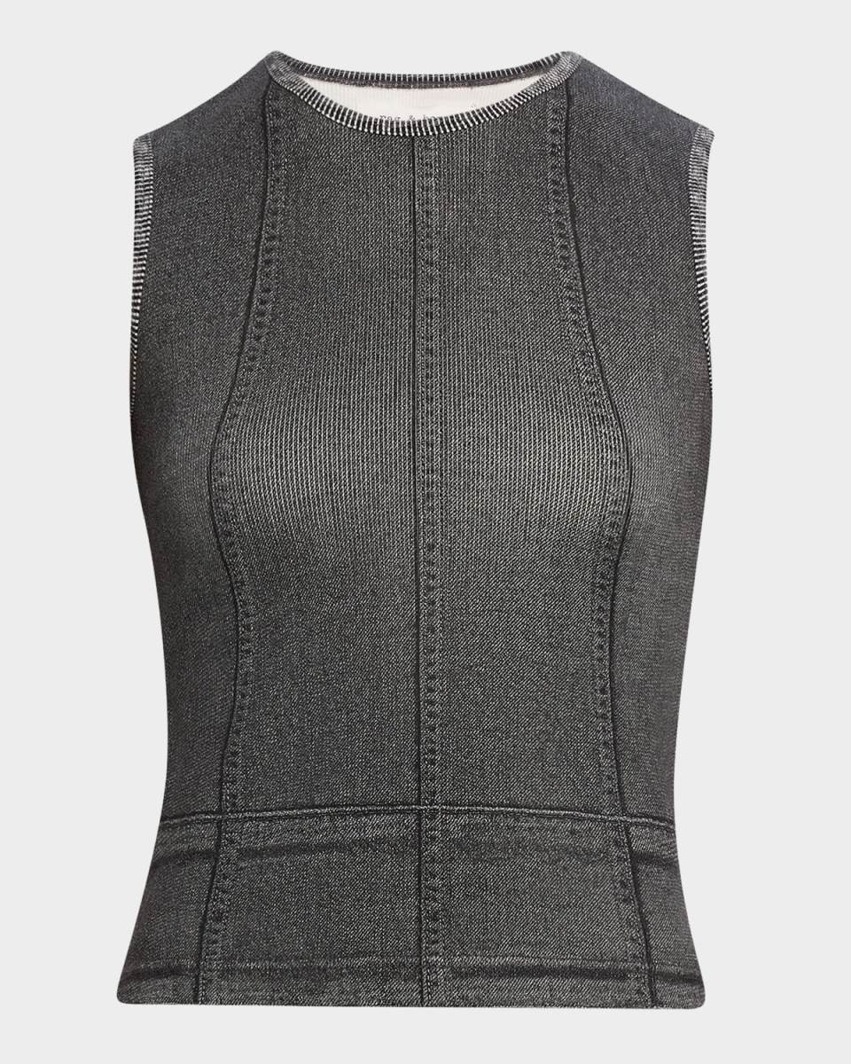 Miramar Ribbed Muscle Tank Top